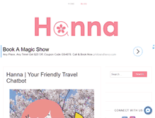 Tablet Screenshot of hanna-travel.com